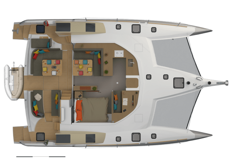 plan 3 cabines du neel 47 neel-trimarans la rochelle mv yachting